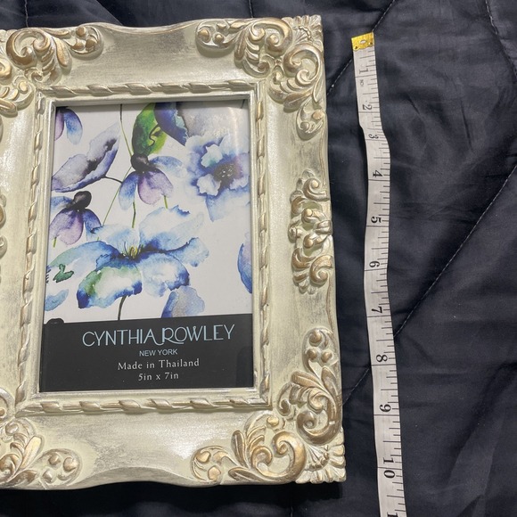 Cynthia Rowley Ornate‎ Floral Picture Frame 5x7 - Picture 7 of 8